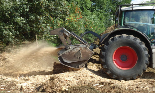 forstmulch wald ausserhalb